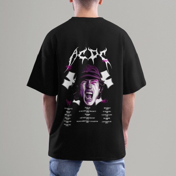AC-DC-3 Playera Oversize AC/DC