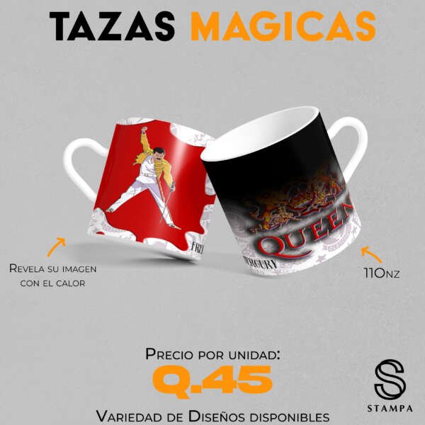 Tazas Magicas Color Negro 11Onz