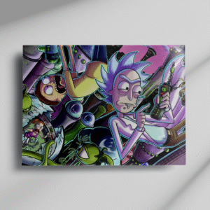 Rick-And-Morty Cuadro Metálico Rick and Morty