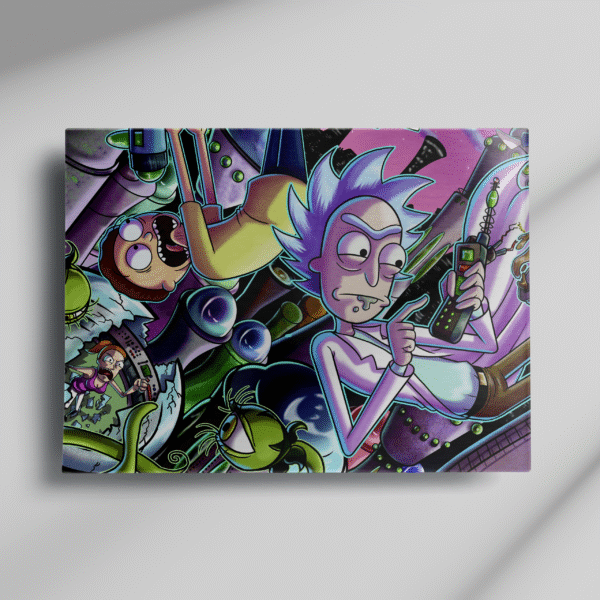 Cuadro Metálico Rick and Morty