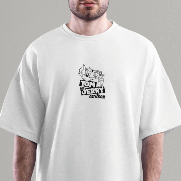 Tom-and-jerry-3 Playera Oversize Tom And Jerry