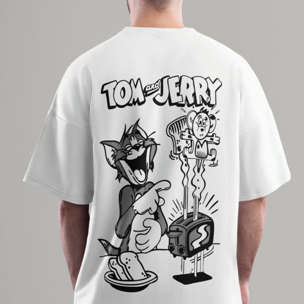 Tom-and-jerry-4 Playera Oversize Tom And Jerry