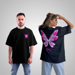 1 Playera Oversize "Mariposa Neón" – Edición Omar Courtz