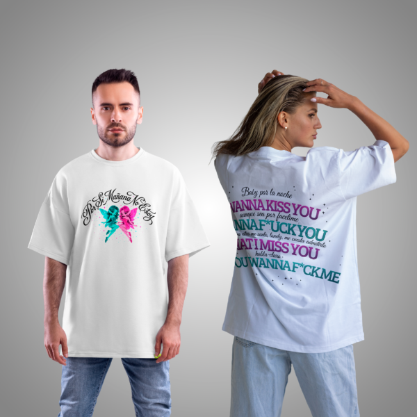 Playera Oversize "Wanna Kiss You" (Edición Blanca) – Omar Courtz
